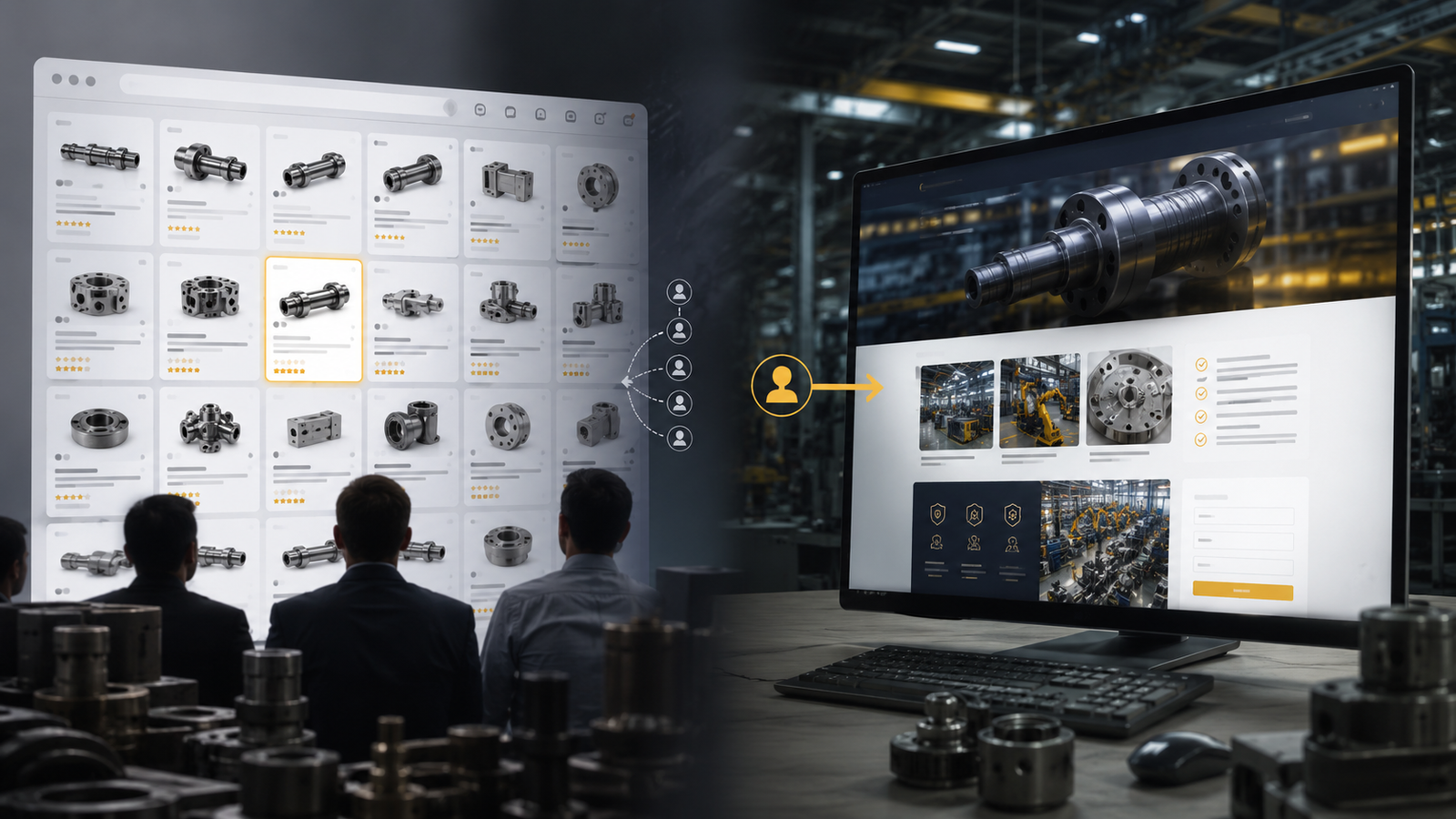 Third-party B2B listing platforms offer visibility, while an owned online presence gives manufacturers greater control over their brand and customer journey.